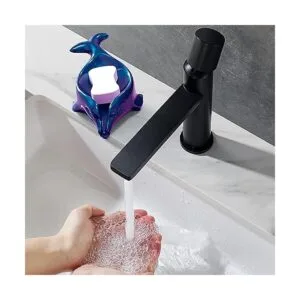 Soporte de jabón de delfín autodrenante molde de resina_2