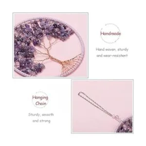 rbol de la vida colgante ornamento piedras de chakra_2