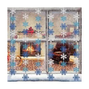 AnyDesign 54 guirnaldas de copos de nieve decoraciones de_4