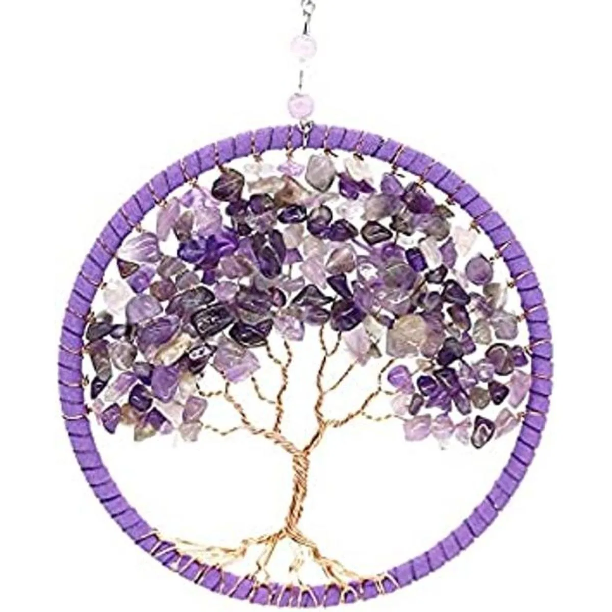 rbol de la vida colgante ornamento piedras de chakra_1