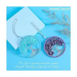 rbol de la vida colgante ornamento piedras de chakra_5