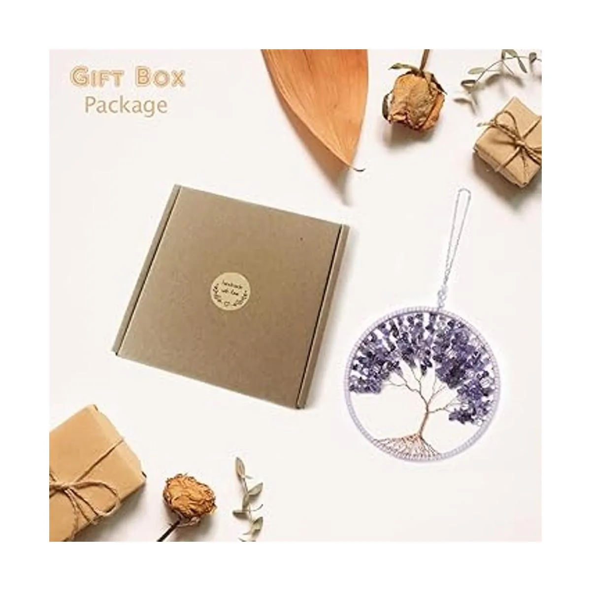 rbol de la vida colgante ornamento piedras de chakra_7