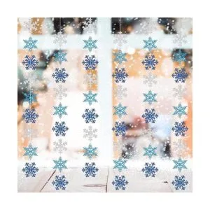 AnyDesign 54 guirnaldas de copos de nieve decoraciones de_3