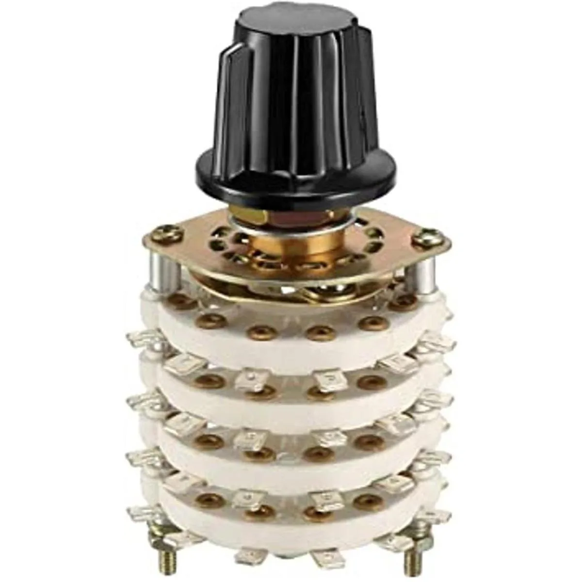 uxcell 2P11T Pomo de conmutación giratorio de 2 polos y_1