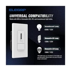 ELEGRP Interruptor regulador deslizante para bombillas LED_3