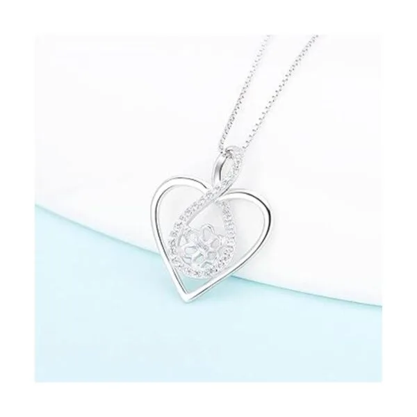 LGSY Colgante de plata de ley con forma de corazón de_2