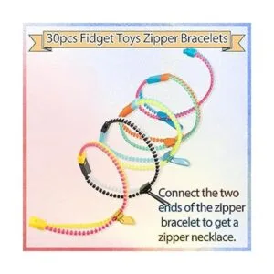 Juguetes para la ansiedad pulseras con cremallera para_6