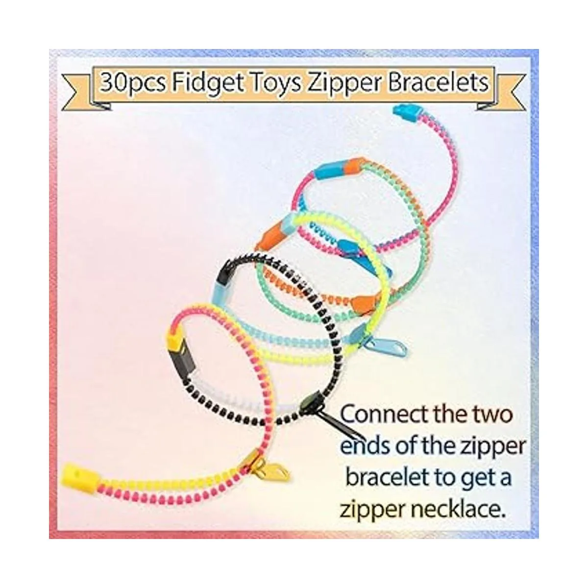 Juguetes para la ansiedad pulseras con cremallera para_6