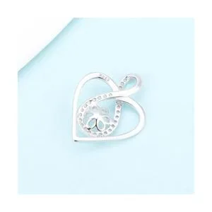 LGSY Colgante de plata de ley con forma de corazón de_4