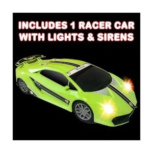 ArtCreativity Green Racer Car con luces y sonidos auto_2