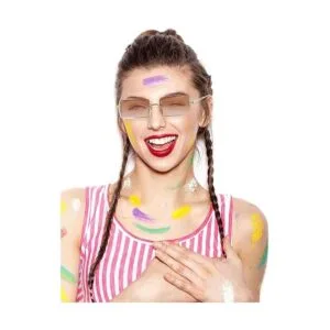 3 pares de gafas de sol rectangulares sin montura teñidas_6