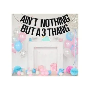 Aint Nothing But a 3 Thang Banner pancarta de 3er_3