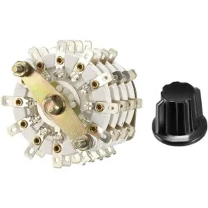 uxcell 2P11T Pomo de conmutación giratorio de 2 polos y_4