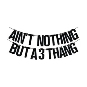 Aint Nothing But a 3 Thang Banner pancarta de 3er_1
