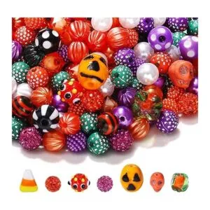UYT 458 abalorios de cuentas de Halloween cuentas de_2