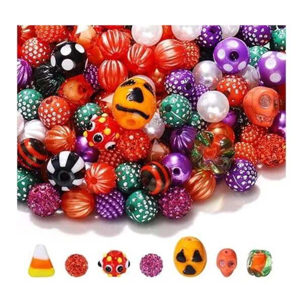 UYT 458 abalorios de cuentas de Halloween cuentas de_2