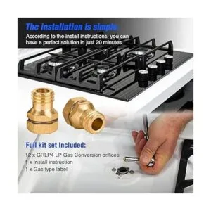 Kit de conversión de gas LP 12 piezas Latón_2