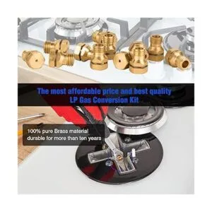 Kit de conversión de gas LP 12 piezas Latón_3