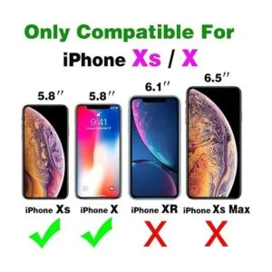 Compatible con iPhone Xs X 10 10s Funda tipo cartera y_2
