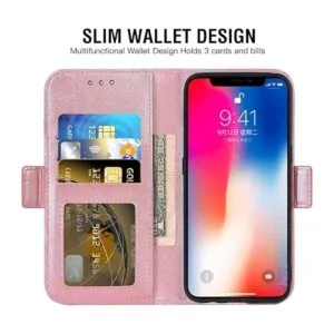 Compatible con iPhone Xs X 10 10s Funda tipo cartera y_3