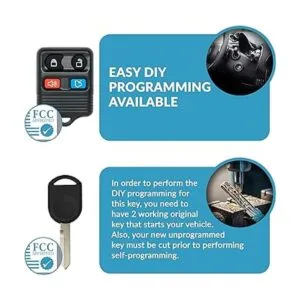 Keyless2Go Repuesto para llave de coche remoto de entrada_5