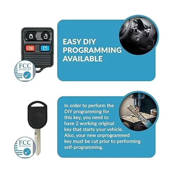 Keyless2Go Repuesto para llave de coche remoto de entrada_5