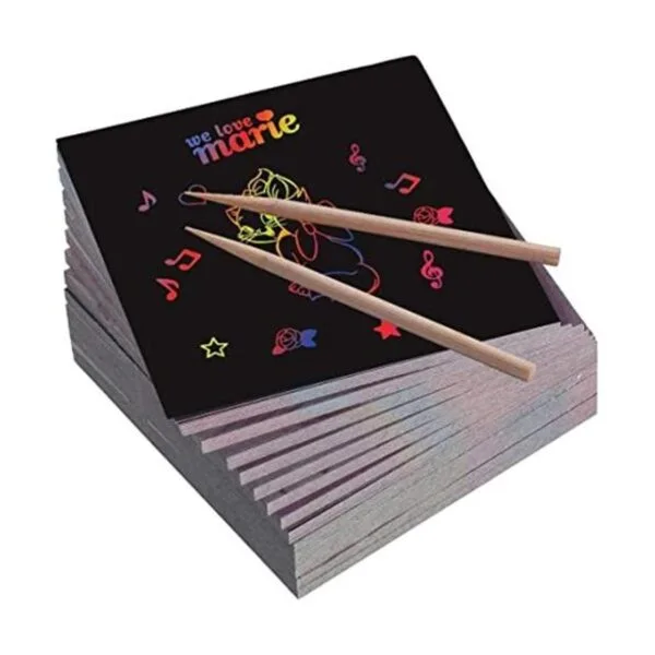 BESTING 210 hojas de papel para raspar de 4 x 4 pulgadas_1