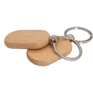 TFoRibbon Llavero de madera en blanco rectangular_3