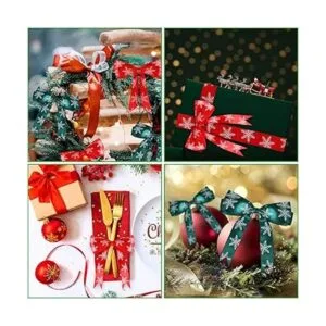 DECYOOL 4 rollos de 100 yardas de cinta de copo de nieve_7