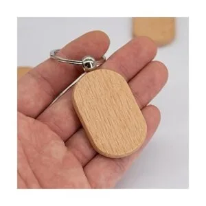 TFoRibbon Llavero de madera en blanco rectangular_4