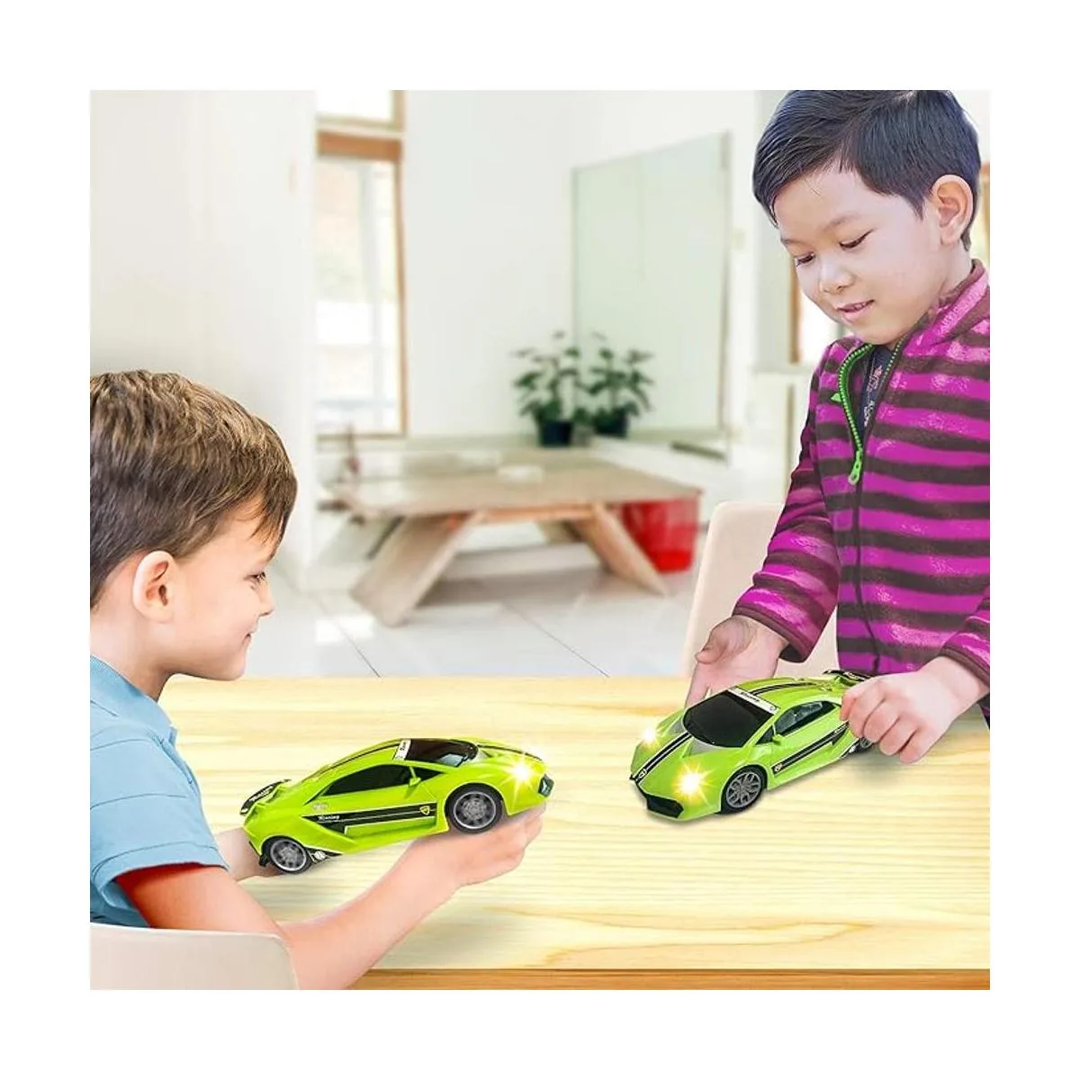 ArtCreativity Green Racer Car con luces y sonidos auto_7