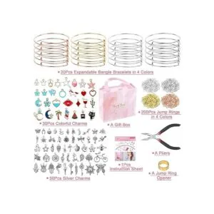 Thrilez Kit de fabricación de pulseras de 300 piezas kit_3