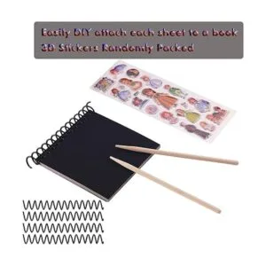 BESTING 210 hojas de papel para raspar de 4 x 4 pulgadas_2