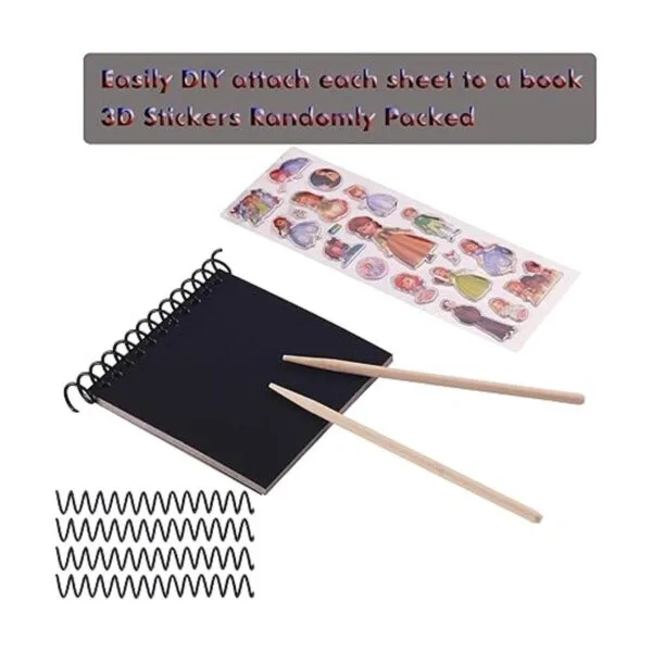 BESTING 210 hojas de papel para raspar de 4 x 4 pulgadas_2