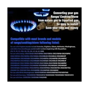 Kit de conversión de gas LP 12 piezas Latón_4