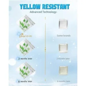 Bsrezn Kit de resina epoxi de 14.11 oz de resina UV dura_4