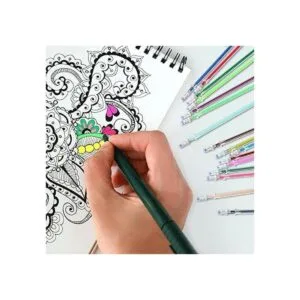 Toyandona Juego de 100 bolígrafos de gel con purpurina de_6