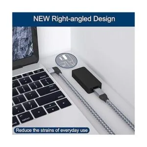 Itramax Cable de extensión USB C de ángulo recto de 6.6_2