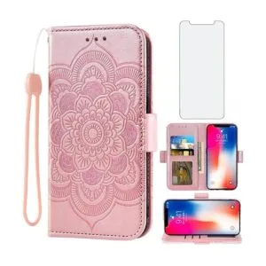 Compatible con iPhone Xs X 10 10s Funda tipo cartera y_1