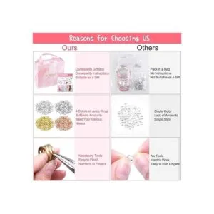 Thrilez Kit de fabricación de pulseras de 300 piezas kit_6