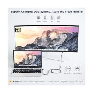 Itramax Cable de extensión USB C de ángulo recto de 6.6_3