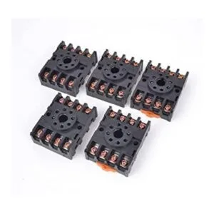 uxcell 5 soportes para base de relé de temporizador de_1