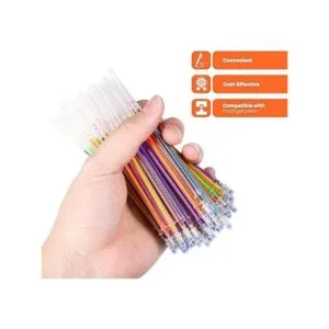 Toyandona Juego de 100 bolígrafos de gel con purpurina de_5