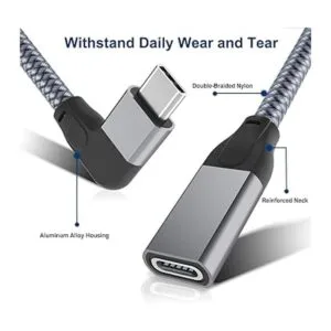 Itramax Cable de extensión USB C de ángulo recto de 6.6_4