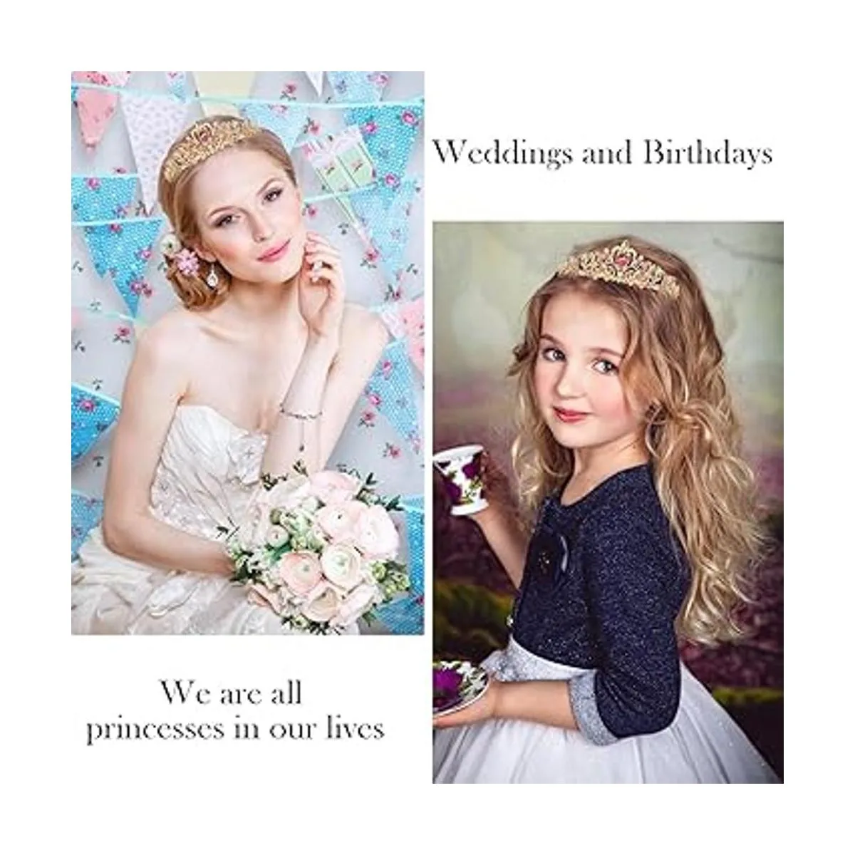 Tiara de cumpleaños corona para niñas corona de princesa_4