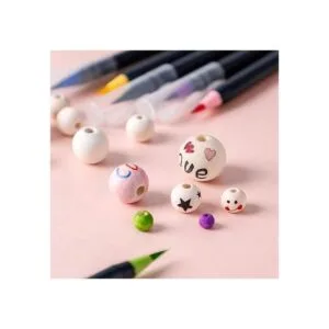 300 cuentas de madera de 0.787 in cuentas sueltas de_3