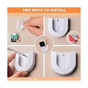 Paquete de 4 soportes de pared adhesivos fuertes para_3