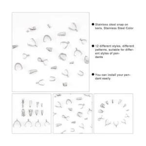 UNICRAFTALE Alrededor de 120 fianzas de acero inoxidable_4