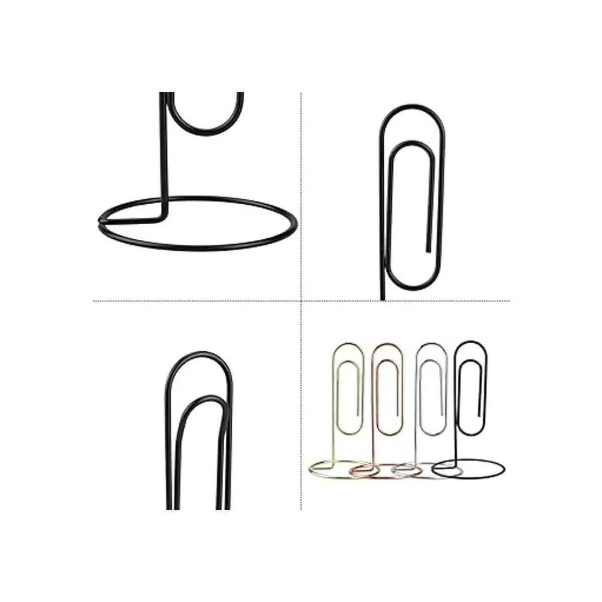 Soporte para notas de escritorio 4 piezas clip de papel_4