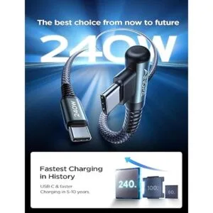 Cable USB C a USB C de 240 W de 6.6 pies2 unidades cable_2